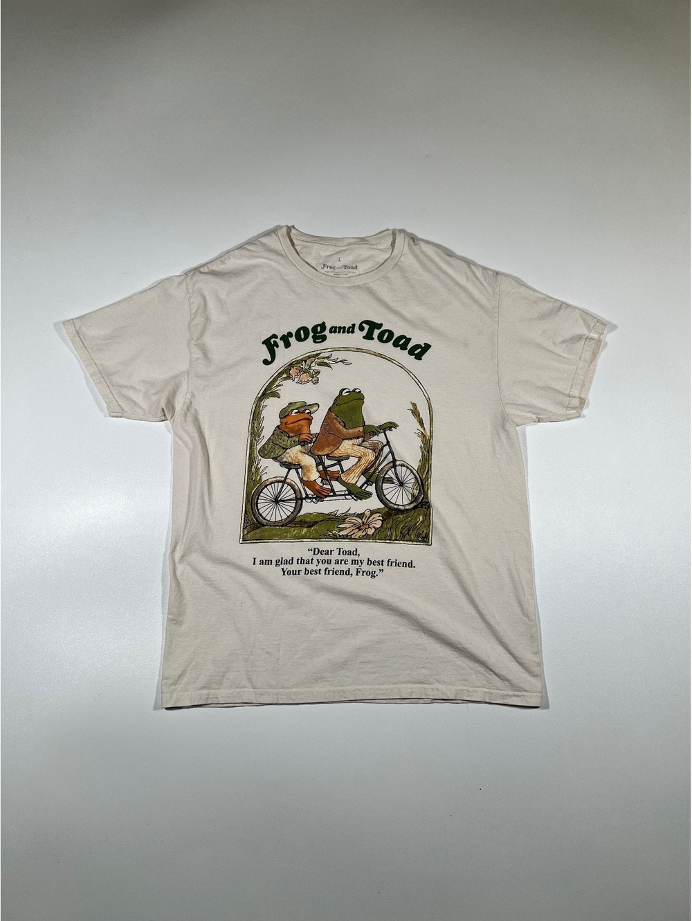 Frog and Toad Best Friends Graphic T-Shirt Unisex Large Storybook Tee